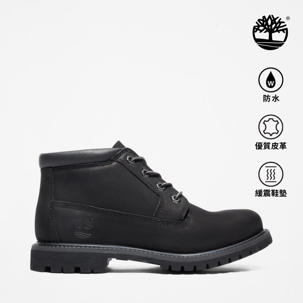 Timberland 女款黑色防水中筒休閒靴|23398001