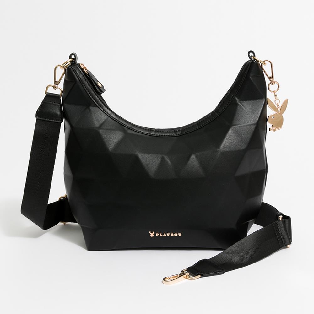 PLAYBOY HOBO包 Quiet Luxury系列 - 黑色(542-6101-09-6)