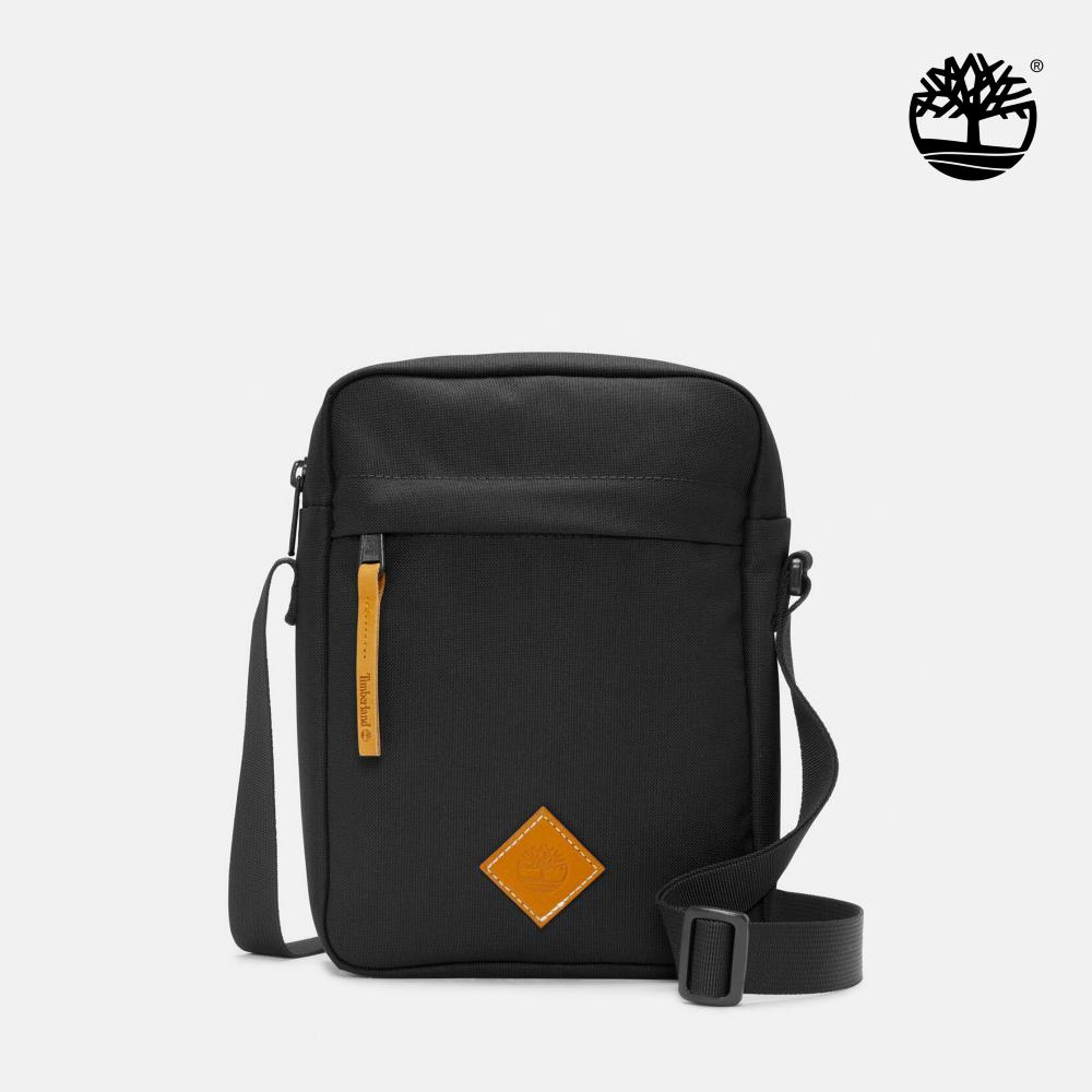 Timberland 中性黑色休閒側背小包|A61GB001
