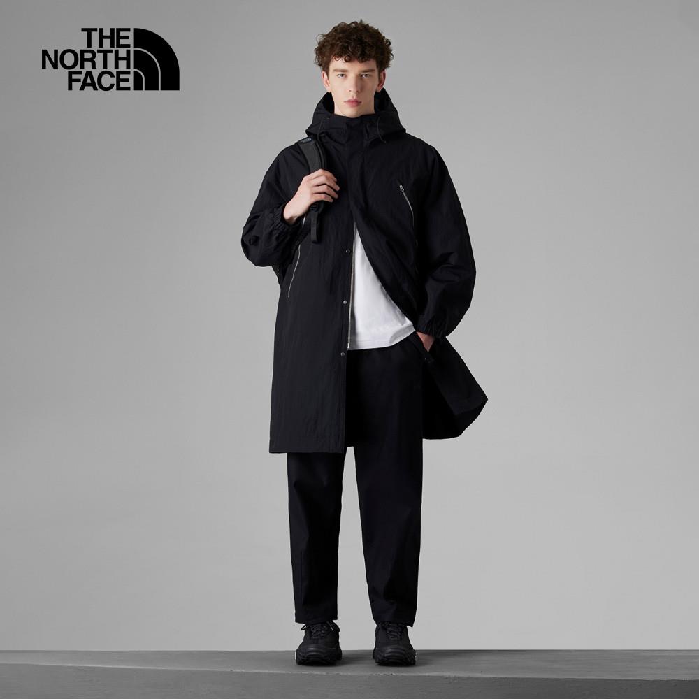 The North Face北面UE男款黑色防風防潑水連帽防風外套｜8AHKJK3