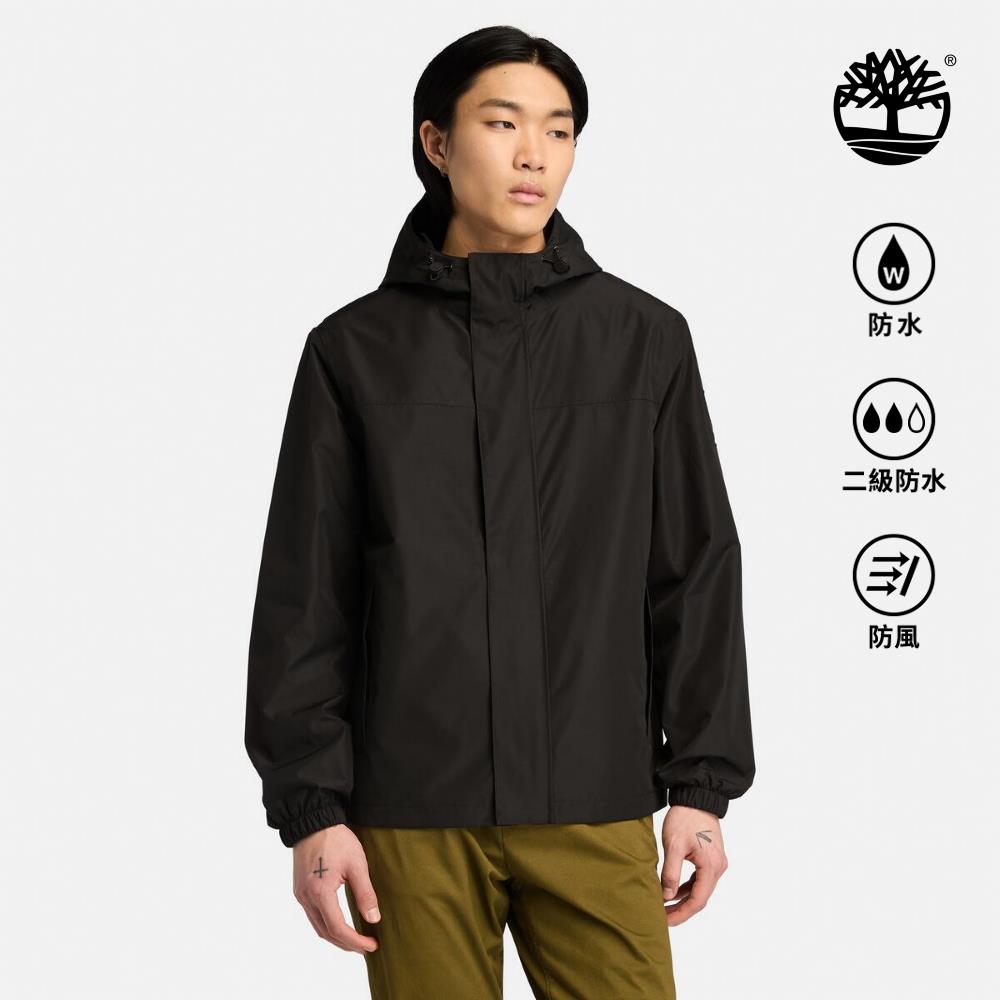 Timberland 男款黑色防潑水外套|A44XJ001