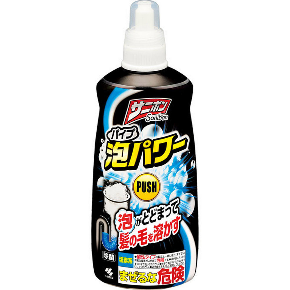 114/10/28起陸續出貨【日本小林】泡沫水管疏通劑400ml毛髮堵(12入)