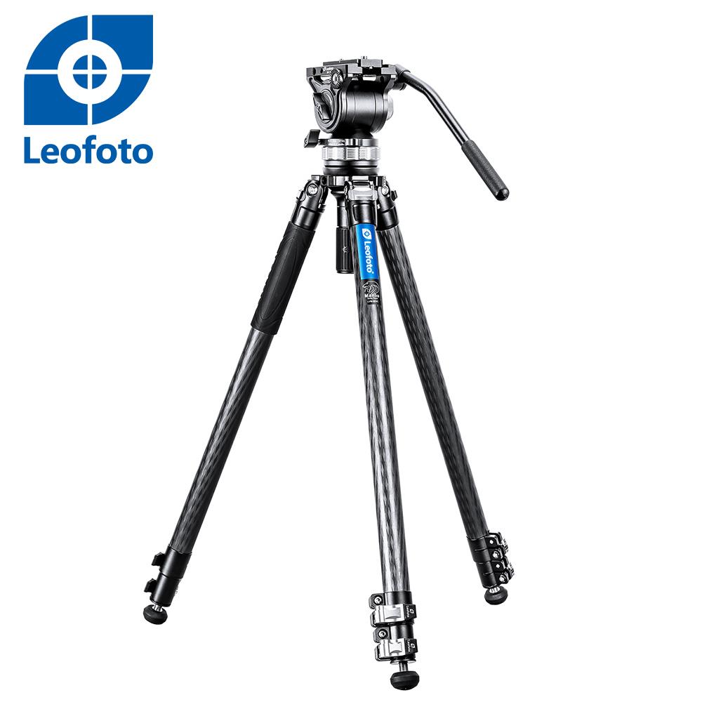 Leofoto徠圖 LVM323C+BV15扳扣碳纖維3節三腳架含油壓雲台