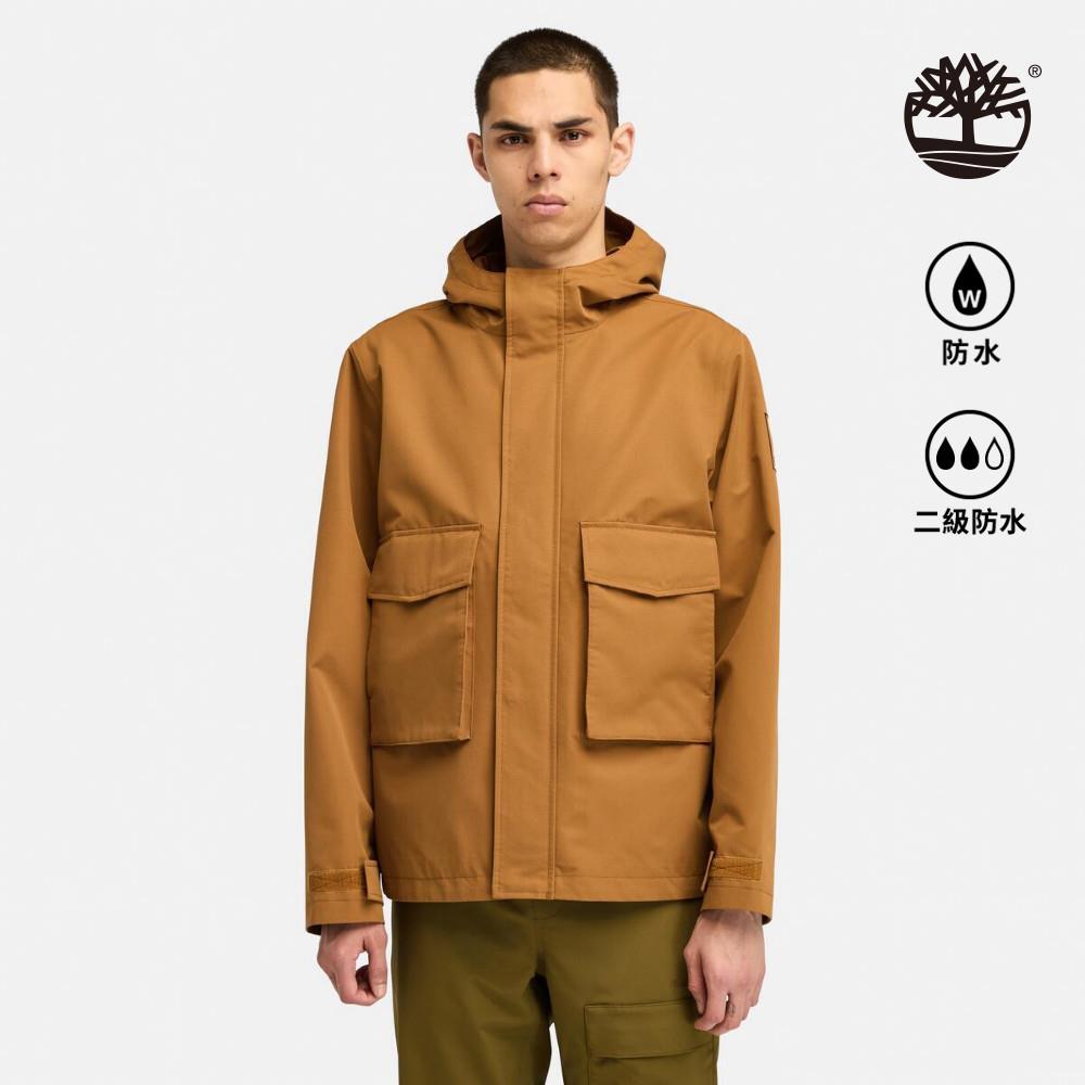 Timberland 男款深小麥色防潑水防風外套|A2PD8EH2