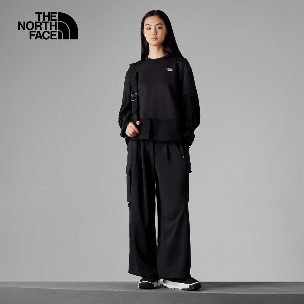 The North Face北面UE女款黑色UPF防曬長袖上衣｜8A7MJK3