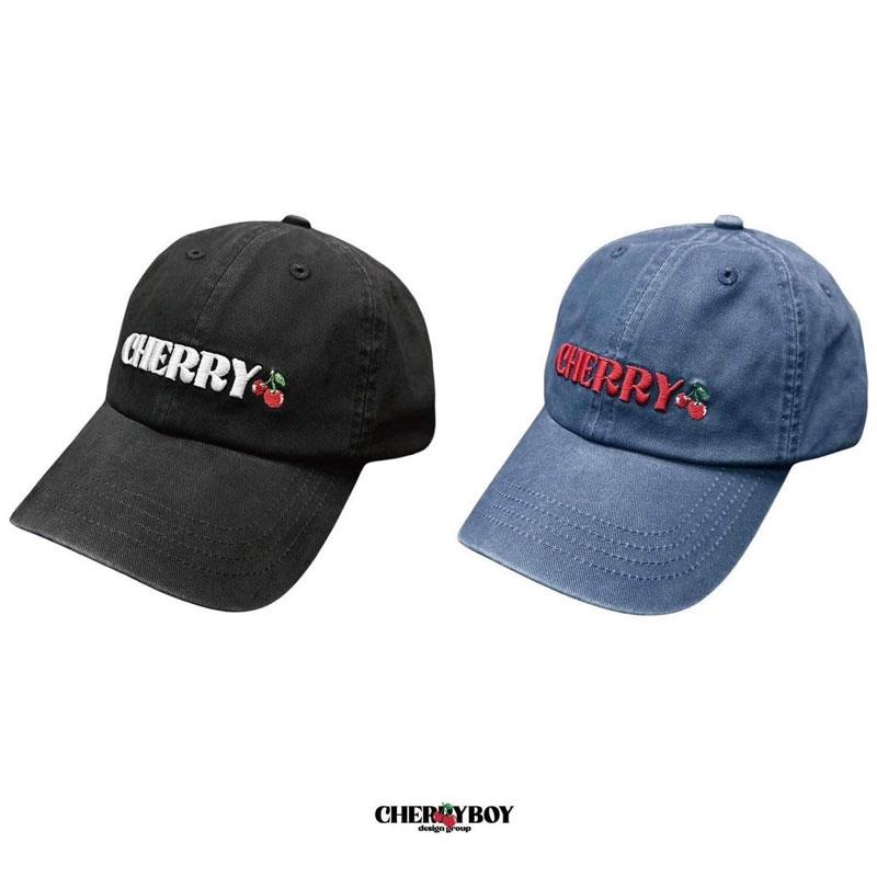 CHERRYBOY CB24014 WASHED STITCH LOGO CAP 電繡 老帽 / 棒球帽 (二色)