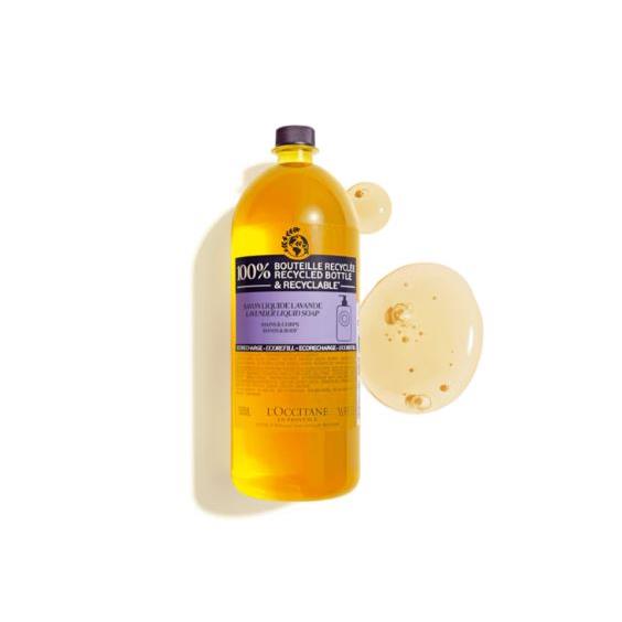 【L’OCCITANE 歐舒丹】乳油木薰衣草潔手沐浴液式皂補充瓶500ml