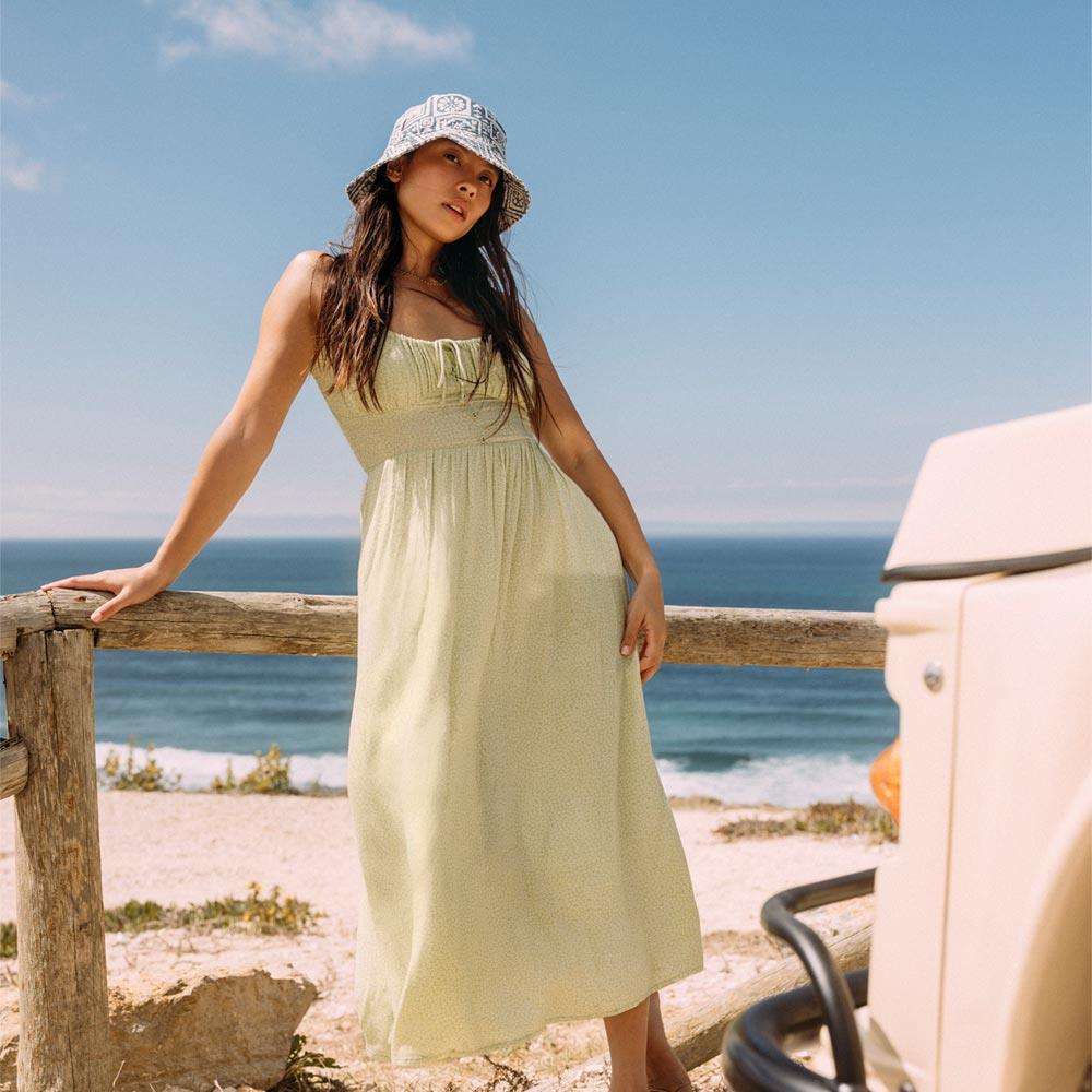 【BILLABONG】Texas Beach Midi Dress 洋裝 青草綠 (ABJWD00731)