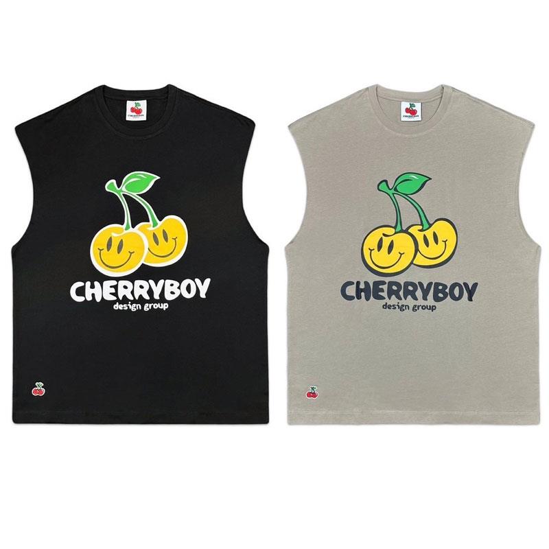 CHERRYBOY CB24013 SMILE FACE TANK TOP 背心 (二色)