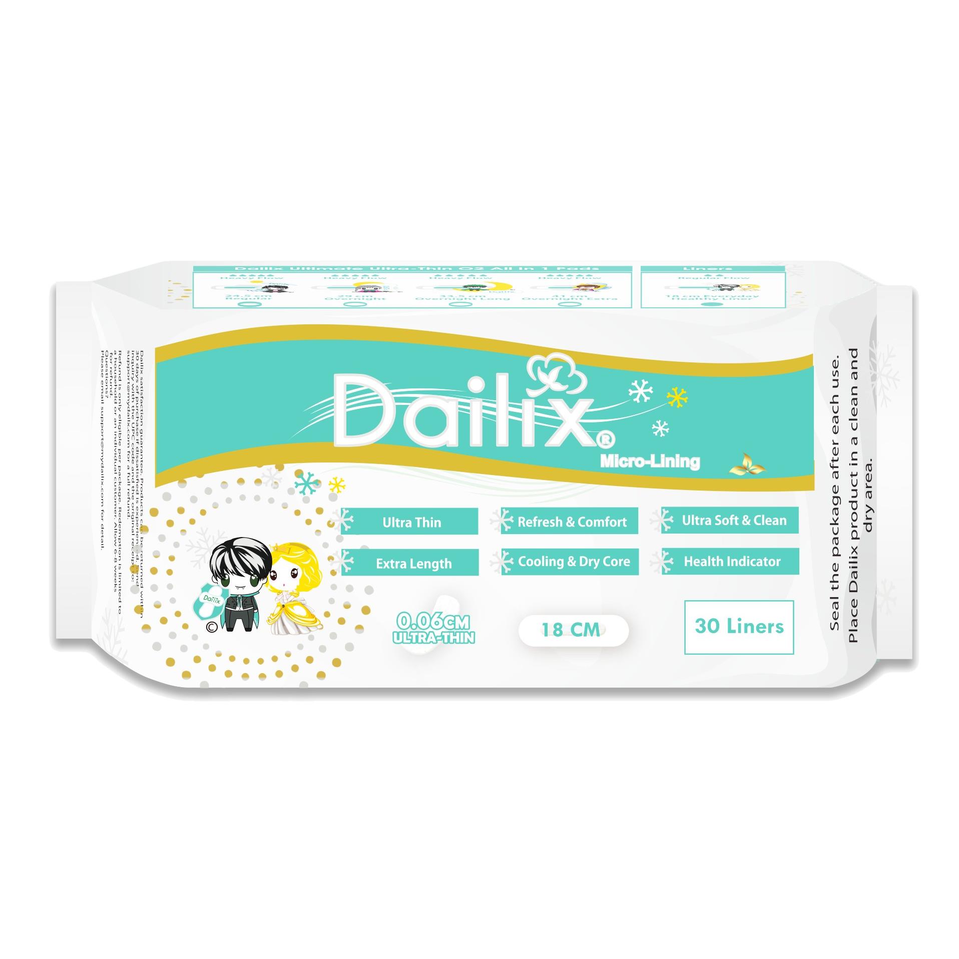 【Dailix】532衛生棉-涼感護墊30片(每日健康檢查乾爽透氣)