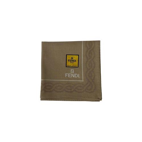 【環球屏東店】FENDI/絲巾//