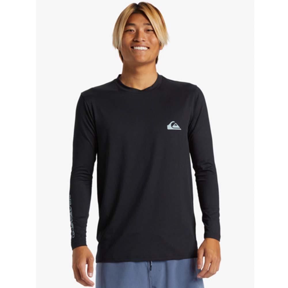 【QUIKSILVER】EVERYDAY Surf Tee LS 黑色 長袖防磨T恤(AQYWR03154)(AQYWR03154)