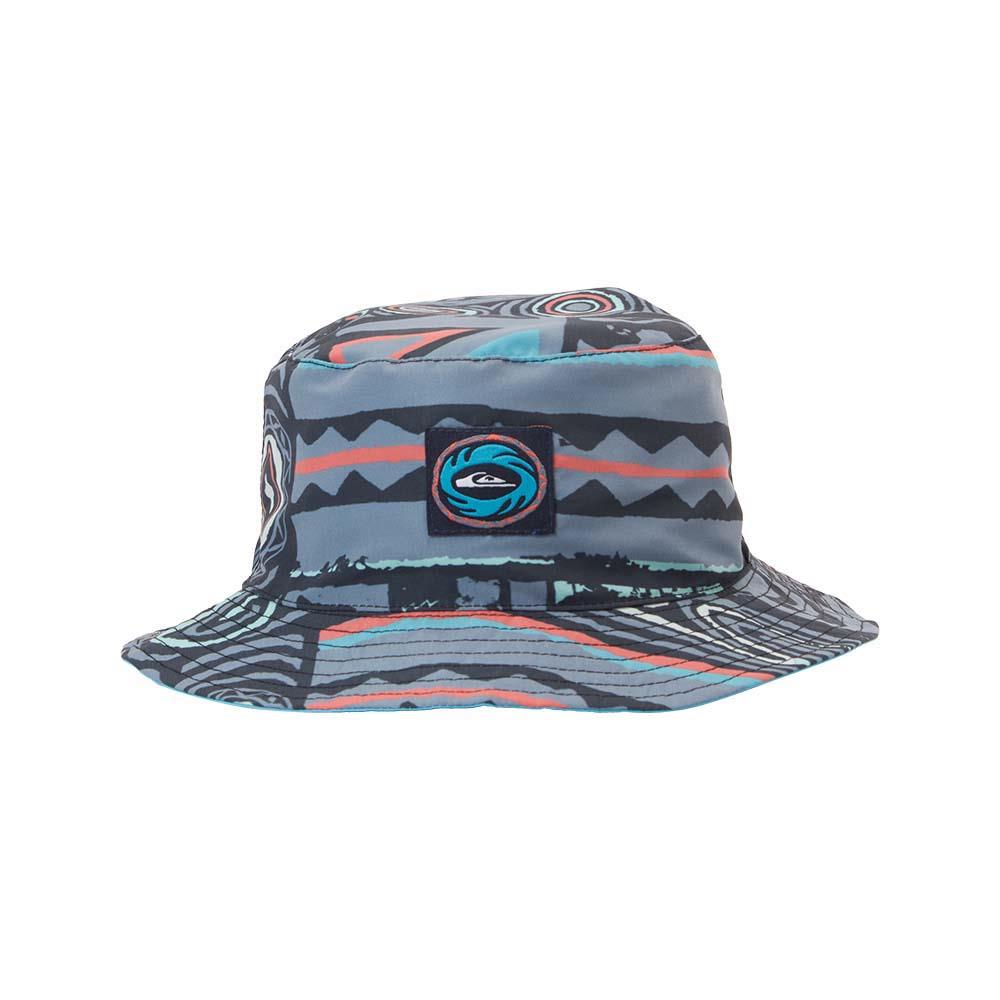 【QUIKSILVER】FLIPPED OUT BOY 藍色 兒童戶外防曬帽(AQKHA03404)(AQKHA03404)