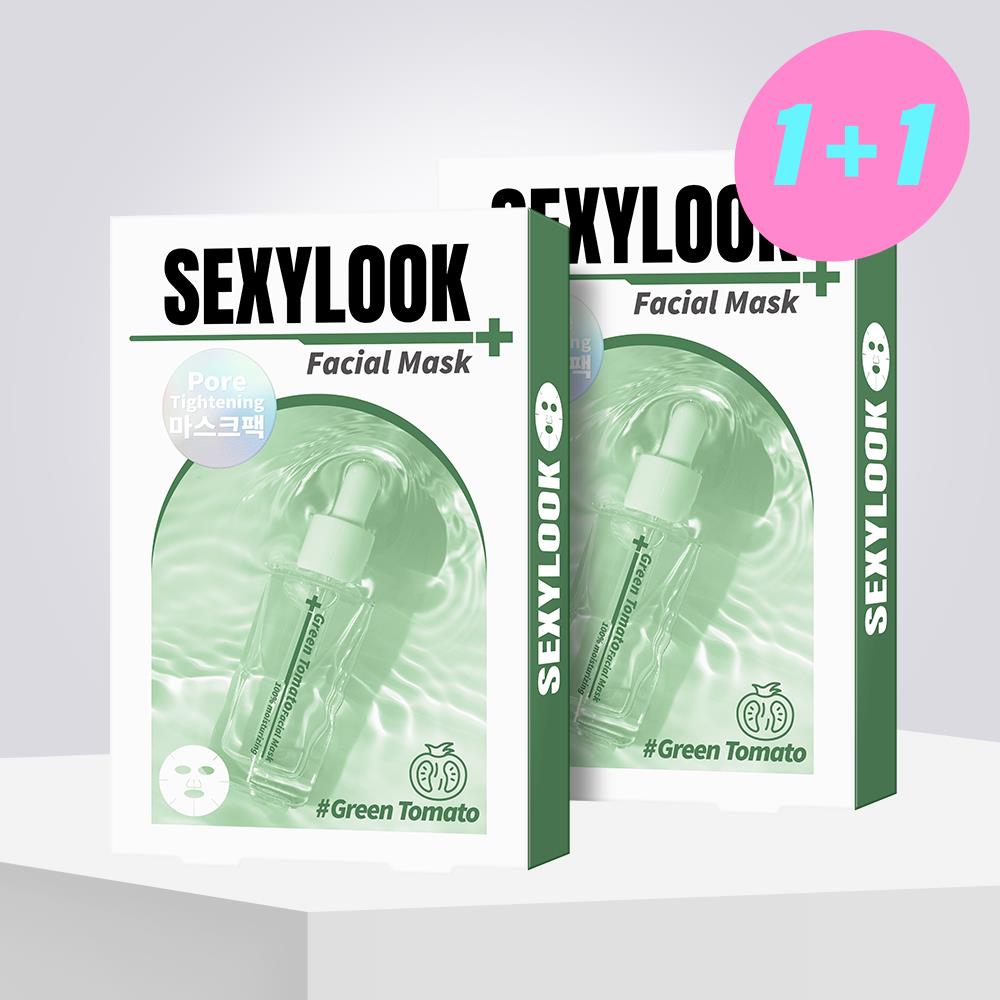 【SEXYLOOK 西西露】韓國玻尿酸綠番茄舒緩面膜(5入/盒) 買一送一