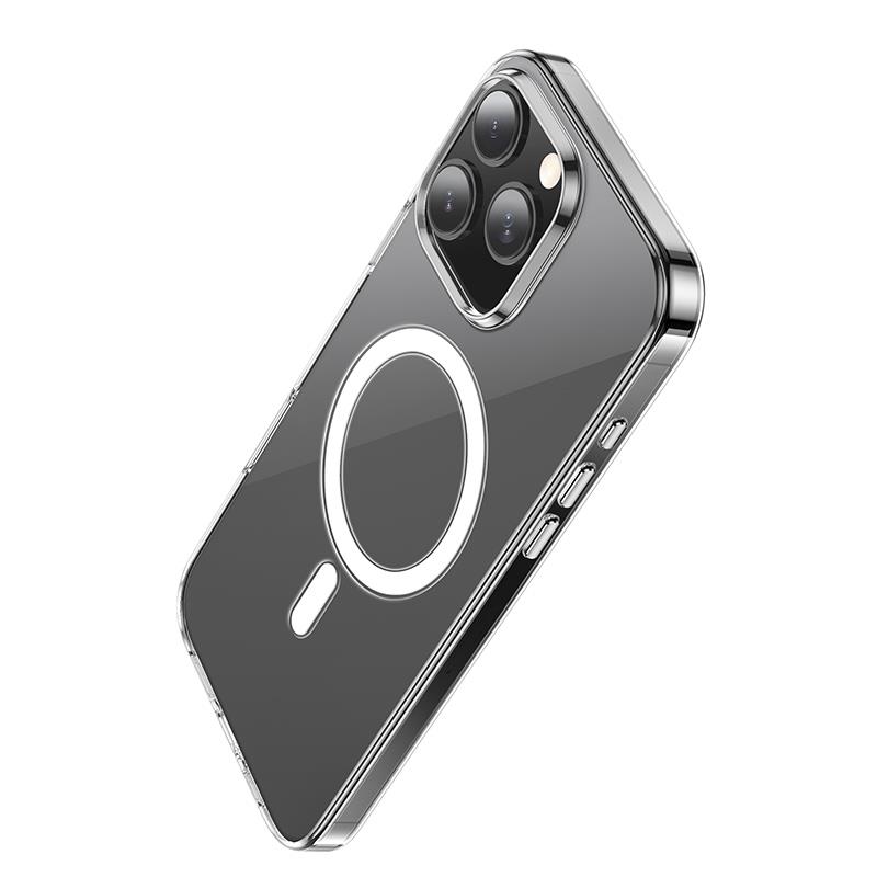 【hoco.浩酷】iP16 Pro Max 原生系列磁吸保護殼 (AS4)(透明)