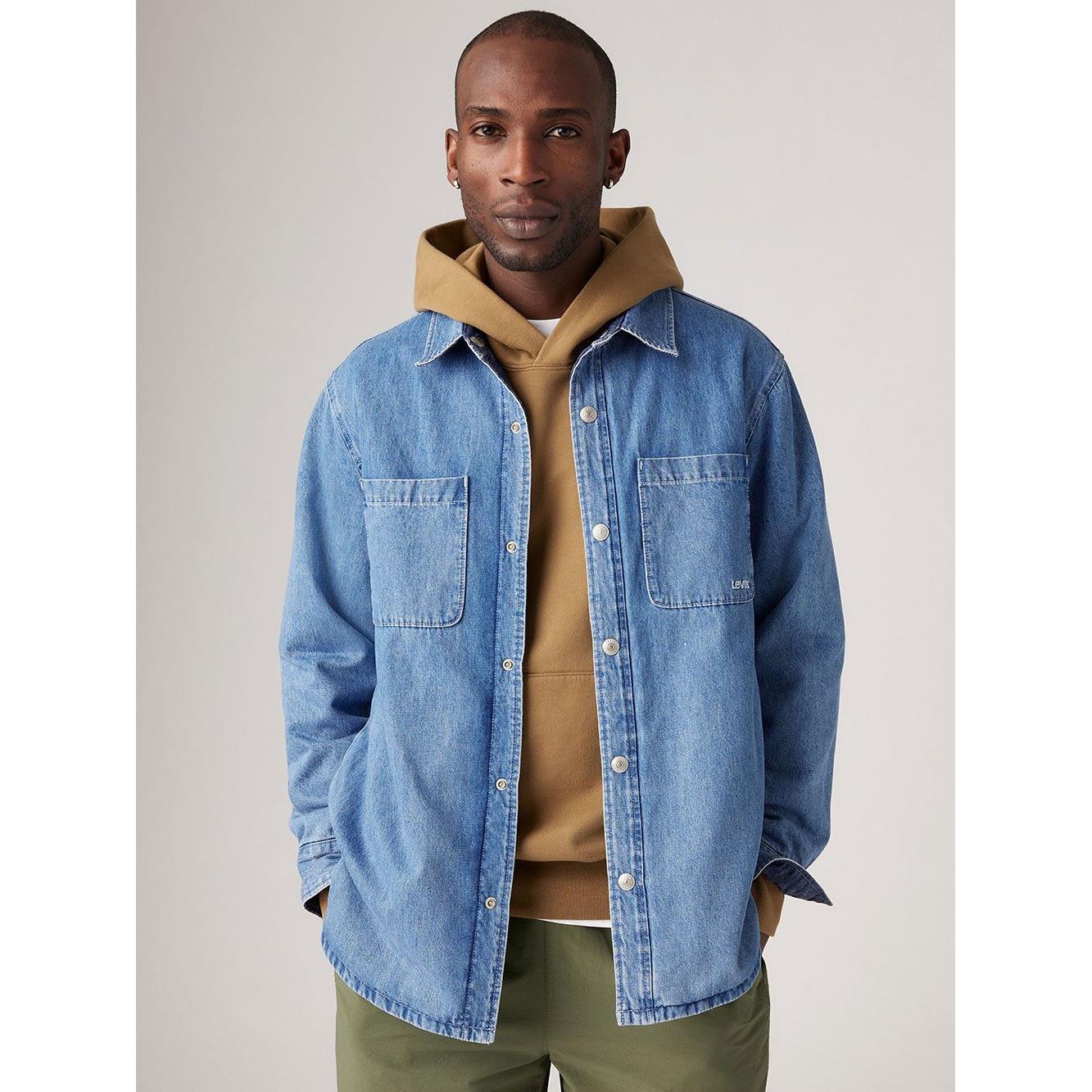 Levi’s® 男款 雙面穿丹寧襯衫式外套 熱賣單品