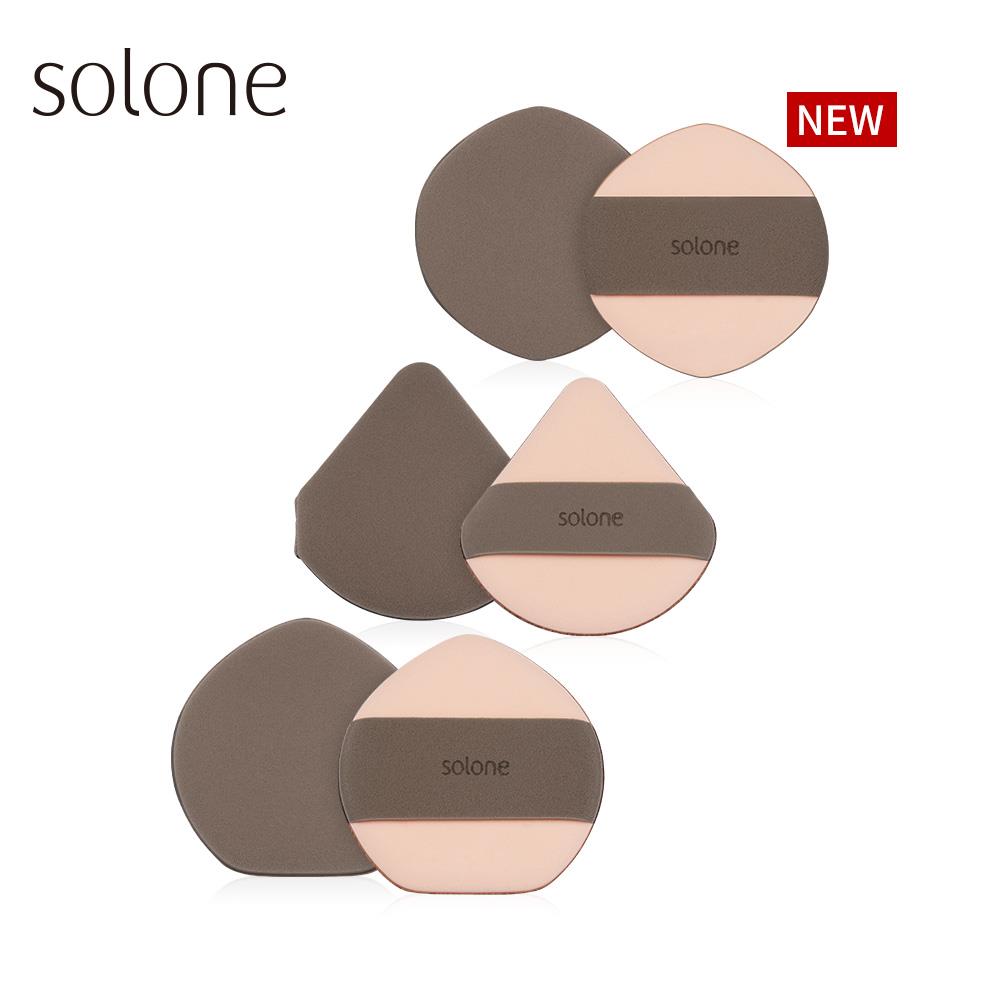 Solone Double Sided Air Cushion Puff (2-Pieces / 2-Shape)