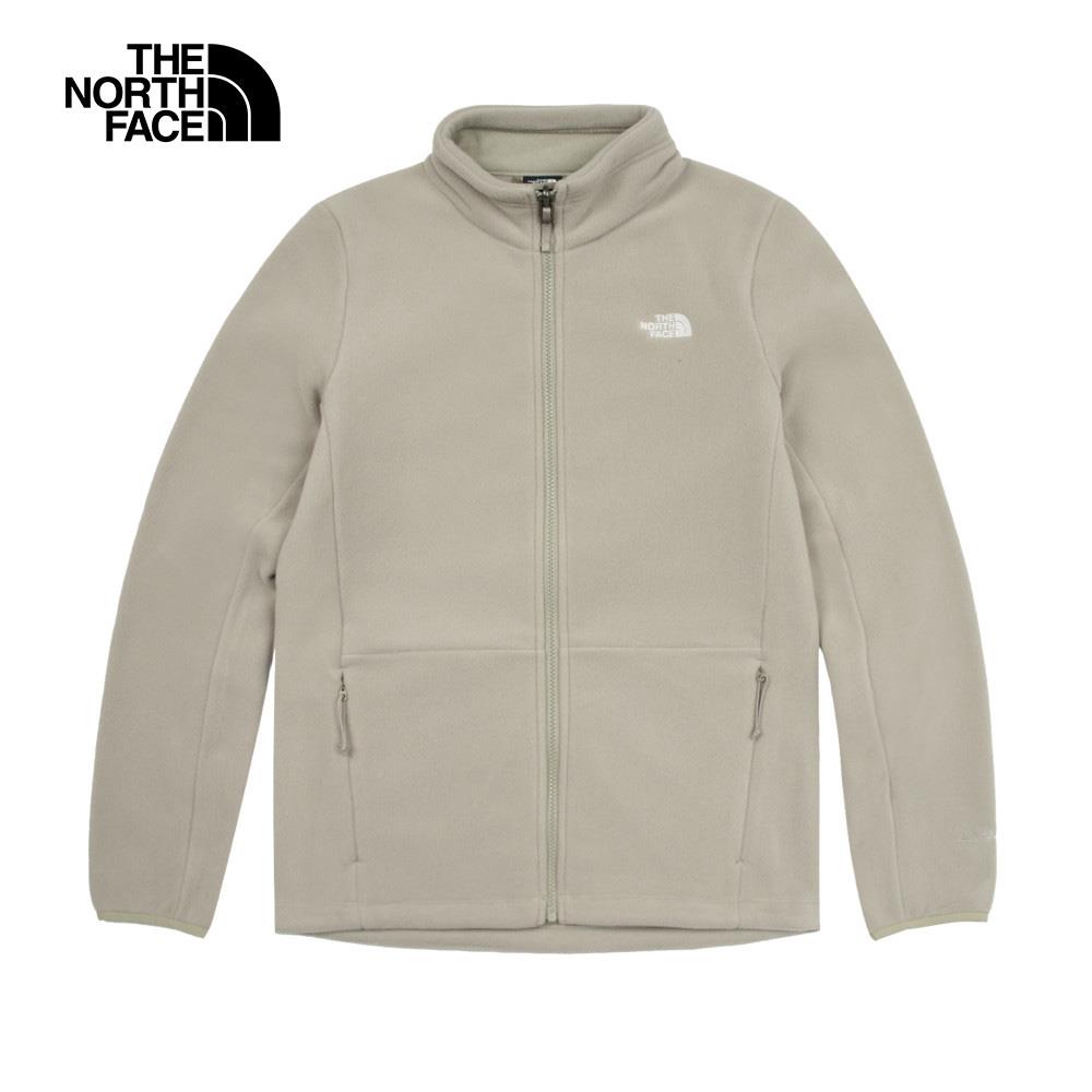 The North Face北面女款棕色舒適保暖立領抓絨外套|83OL1I4