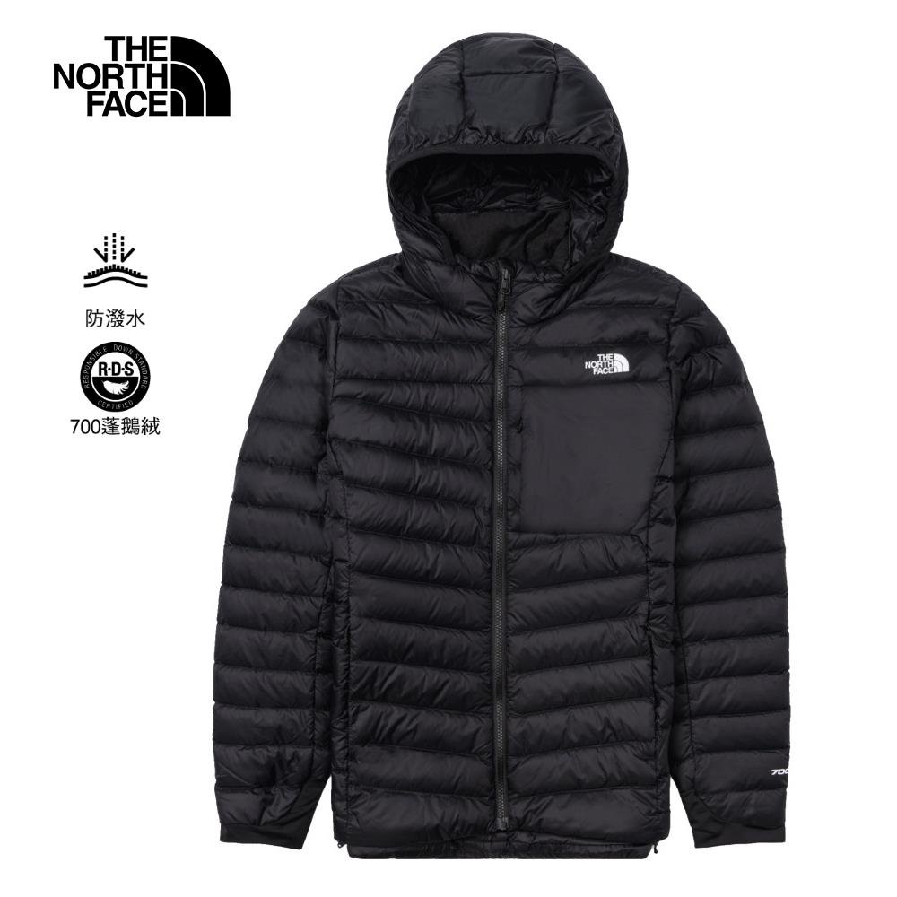The North Face北面女款黑色防潑水保暖連帽羽絨外套｜89Y4JK3