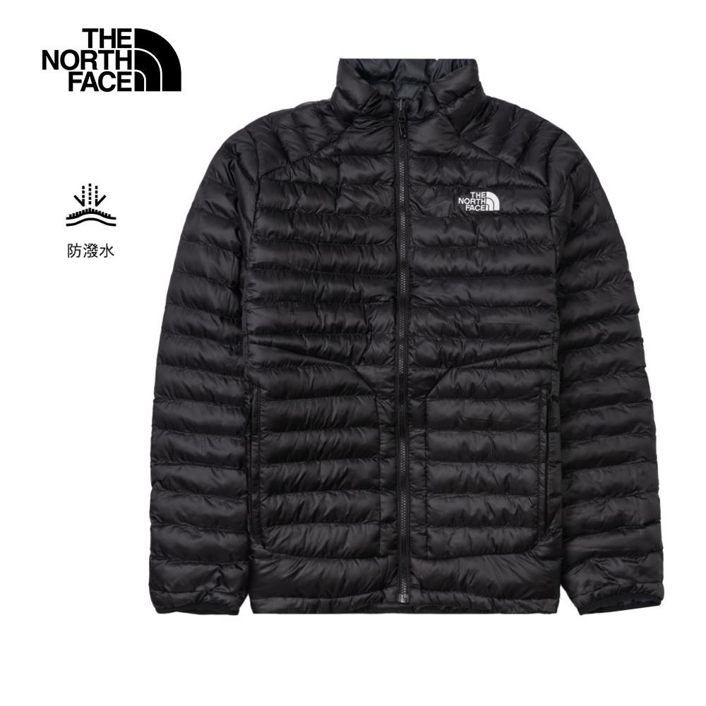 The North Face北面男款黑色防潑水舒適保暖立領鋪棉外套｜8AYJJK3