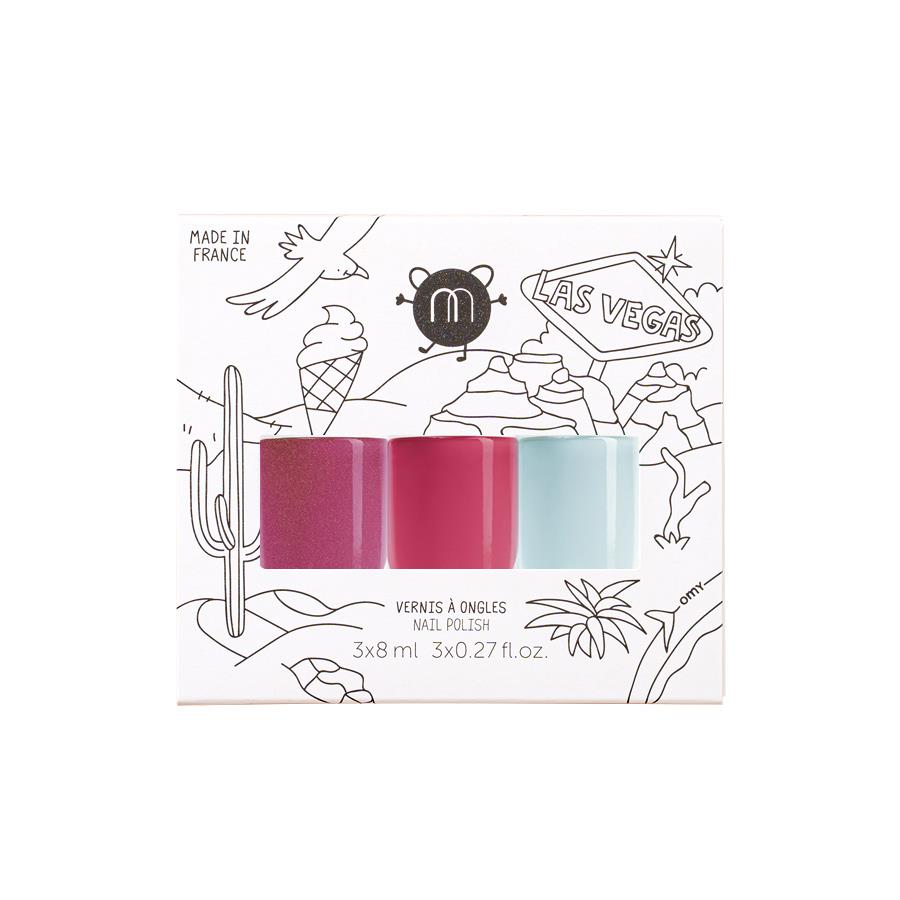 nailmatic 水系列經典指甲油3入-粉紅海洋 (Camelia+Jackie+Aoko)