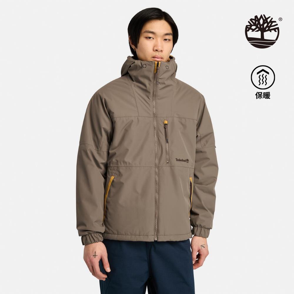 Timberland 男款咖啡色PrimaLoft®防水保暖外套|A5M5EBK0