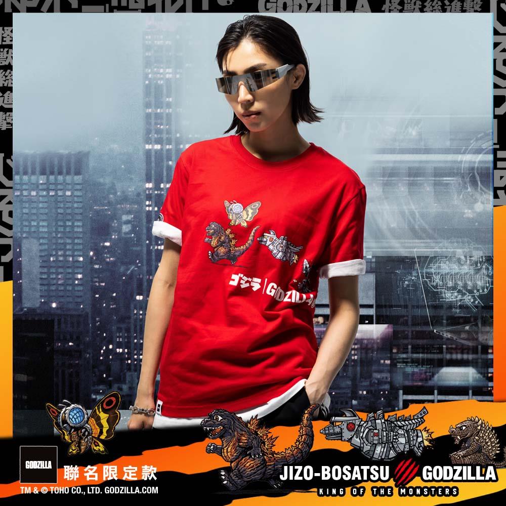 最終彈【GODZILLA 限量聯名】怪獸奔跑中短TEE - BLUE WAY 地藏小王