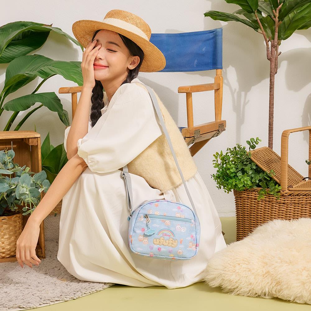 【OUTDOOR】迪士尼Disney-ufufy側背包-藍色 ODDY24A05BL