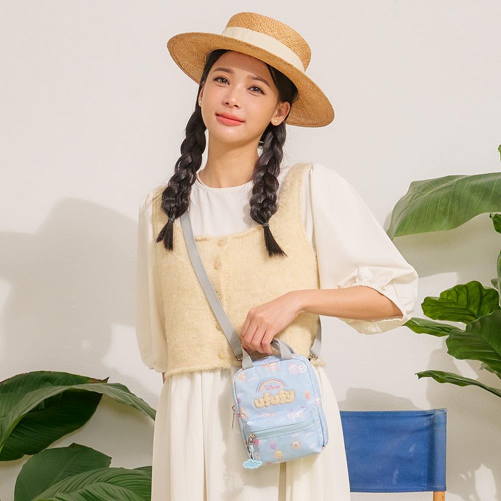 【OUTDOOR】迪士尼Disney-ufufy手機側背包-藍色 ODDY24A02BL