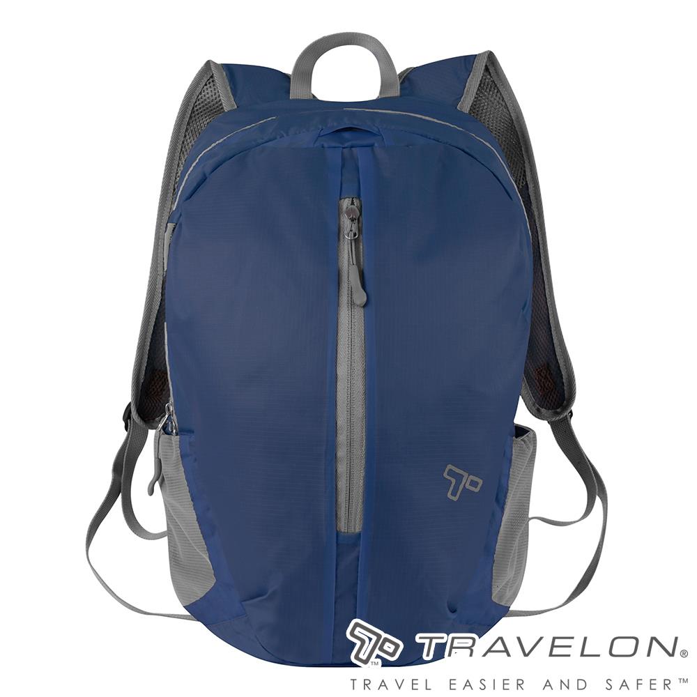 【Travelon美國防盜包】PACKING折疊收納後背包(TL-42817 深藍)
