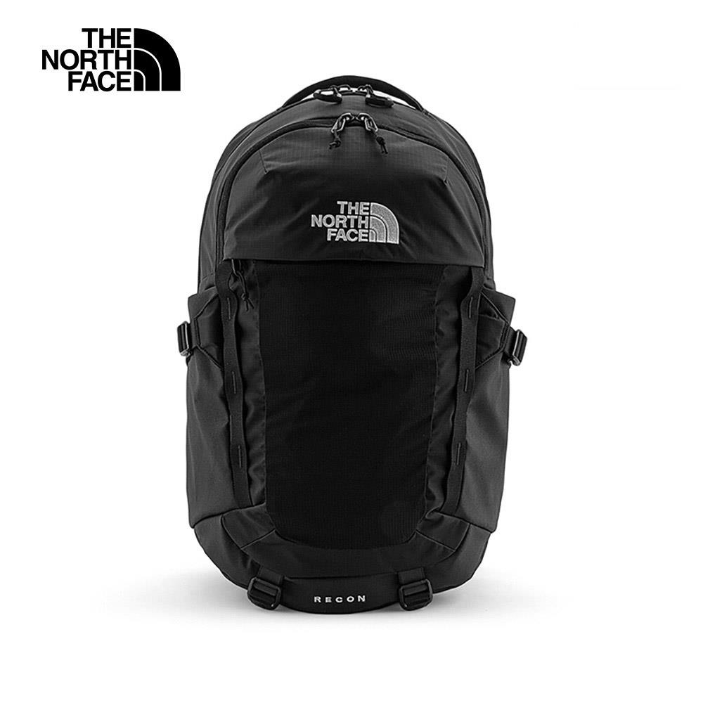 The North Face北面男女款黑色便捷收納休閒後背包|52SH4HF