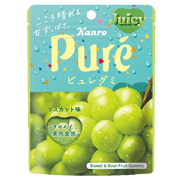 【即期品】日本甘樂鮮果實軟糖56g-白葡萄口味(包裝隨機出貨)(效期:2025/06/23)