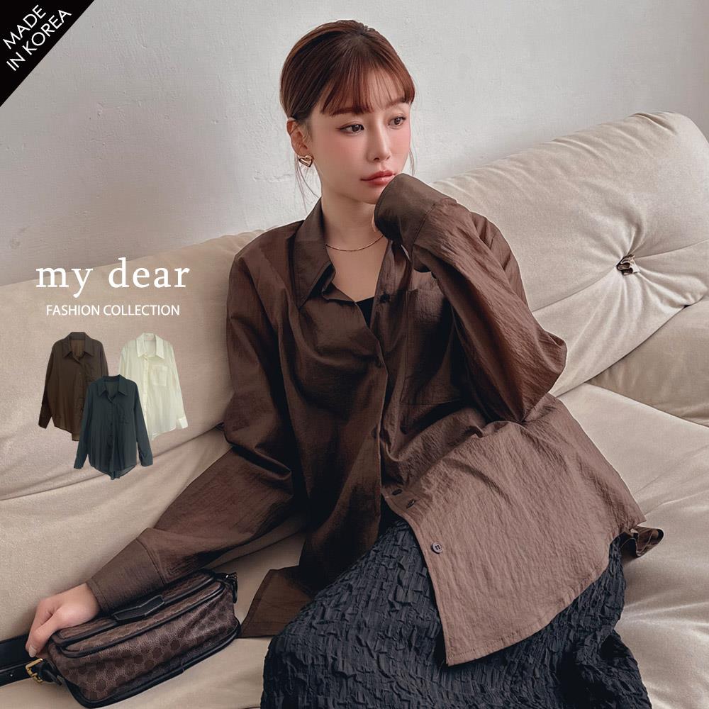 MD韓製58折/現貨/仙氣爆棚透膚襯衫３色【A01240545】