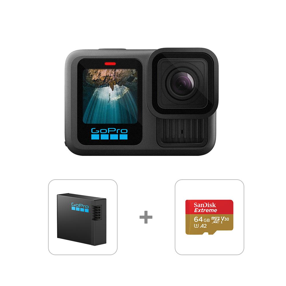 GoPro HERO13 Black 單電池套組(HERO13+Enduro充電電池+64G記憶卡)