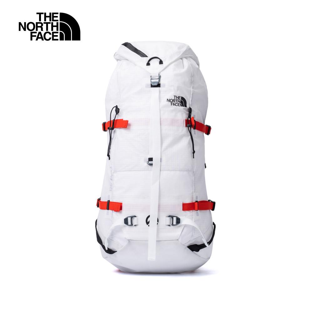 The North Face北面男女款白色DWR防潑水多功能戶外登山包|52D754G