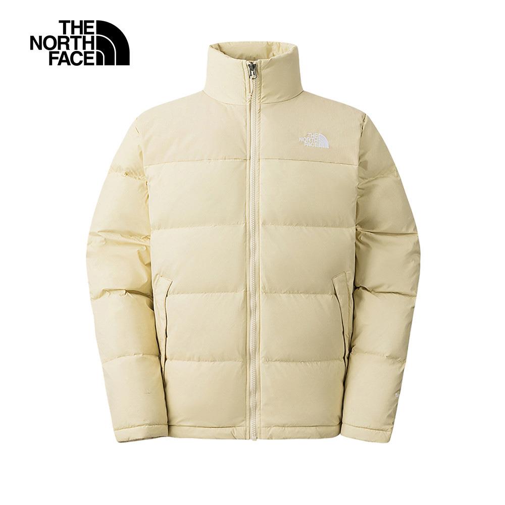 The North Face北面男款米色DWR防潑水保暖立領羽絨外套｜88R53X4 550蓬鬆度