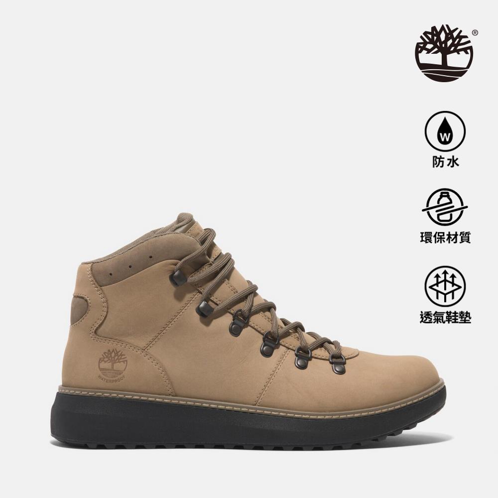 Timberland 男款米色防水中筒休閒靴|A69RDEN3