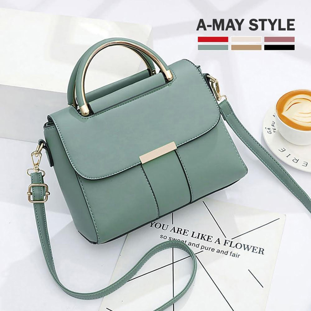 女皮包 側肩包 斜背包 典雅簡約色塊感手提小方包(6色)【XBJ110723】＊艾美時尚(現 預)