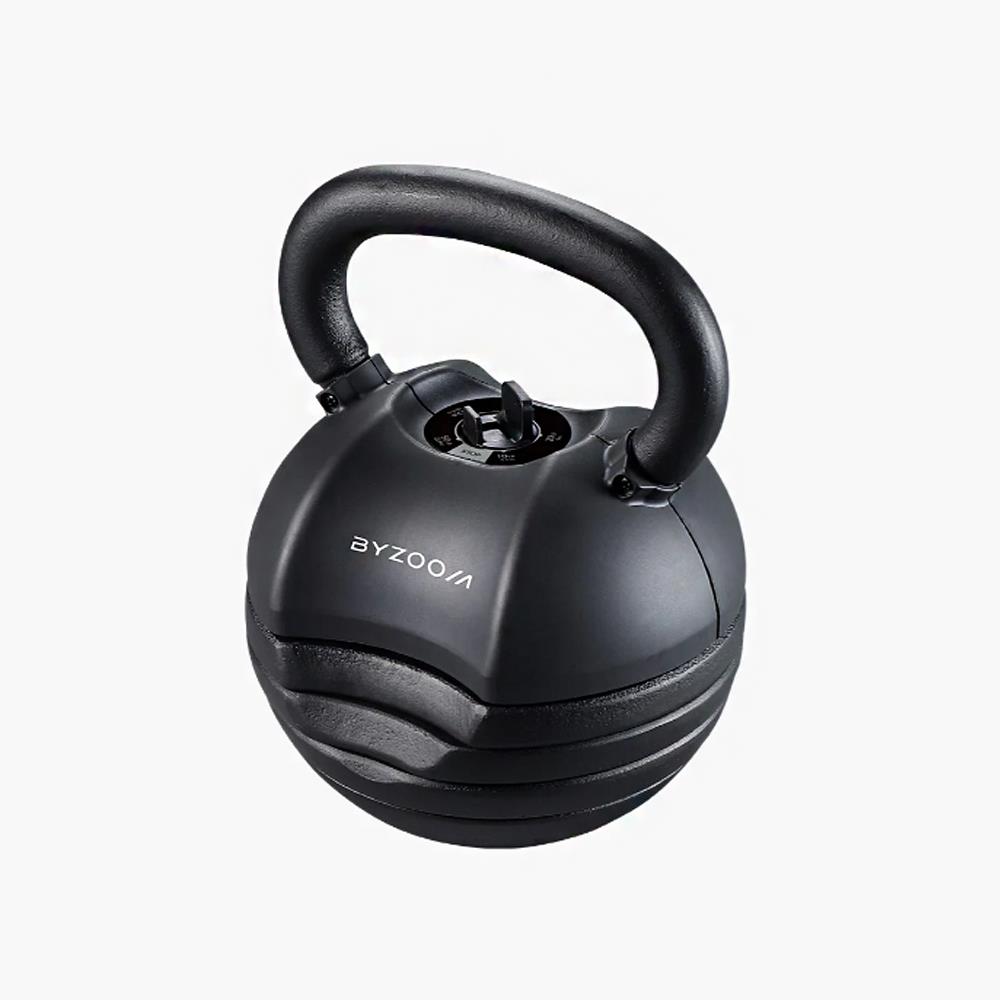 預購【BYZOOM FITNESS調整壺鈴50LB)】22.6kg-黑-五段重量秒速調整多國專利(40LB 1支)
