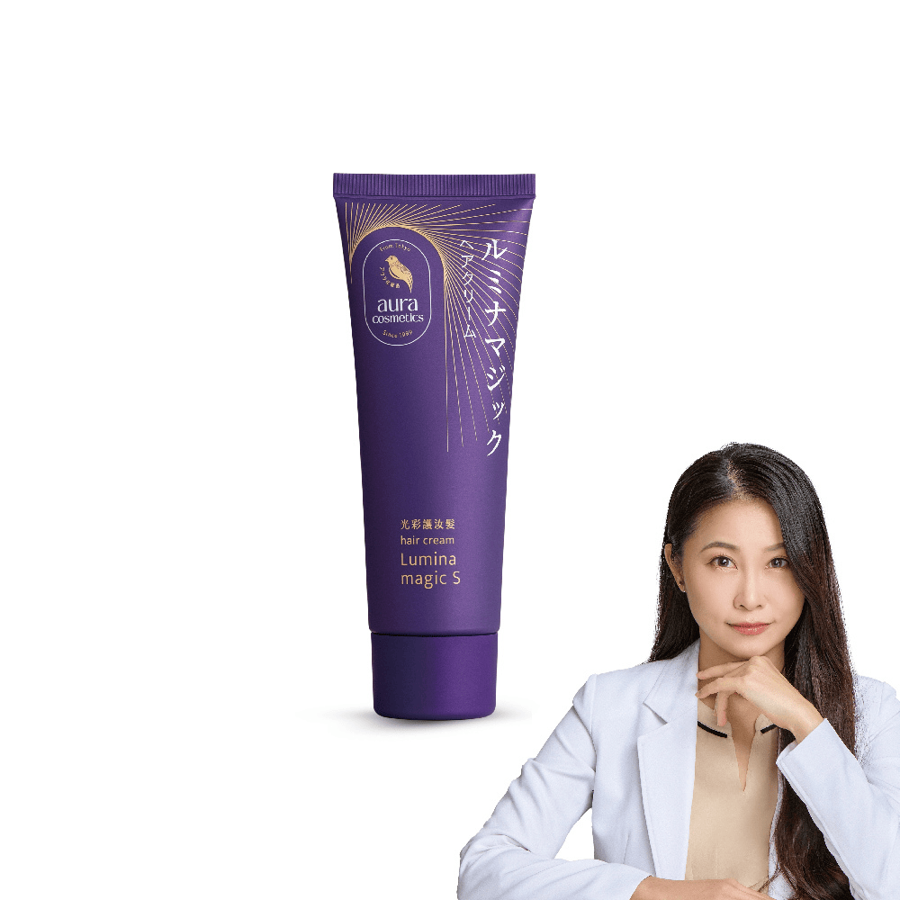 【日本aura雅鄔樂】光彩護汝髮白髮補色護髮乳75g（贈3g體驗瓶+扁梳）｜康健嚴選