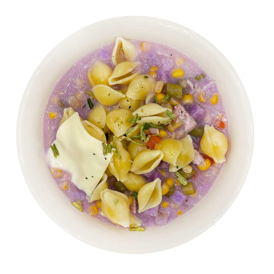 彩鮭濃湯貝殼麵 5入組-濃湯麵