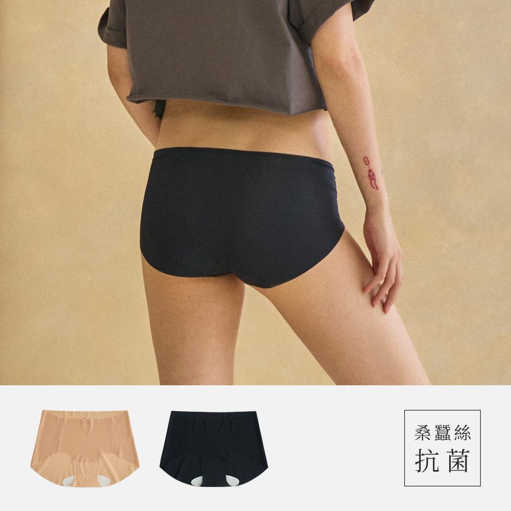5.0桑蠶絲抗菌粉底貼膚零重力無痕內褲-VC維娜36K2909