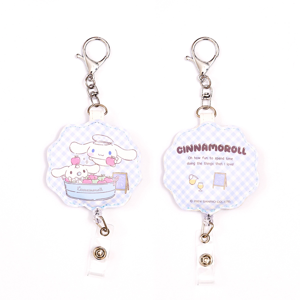 【三麗鷗】皮質伸縮證件扣-大耳狗花邊(1個x1)