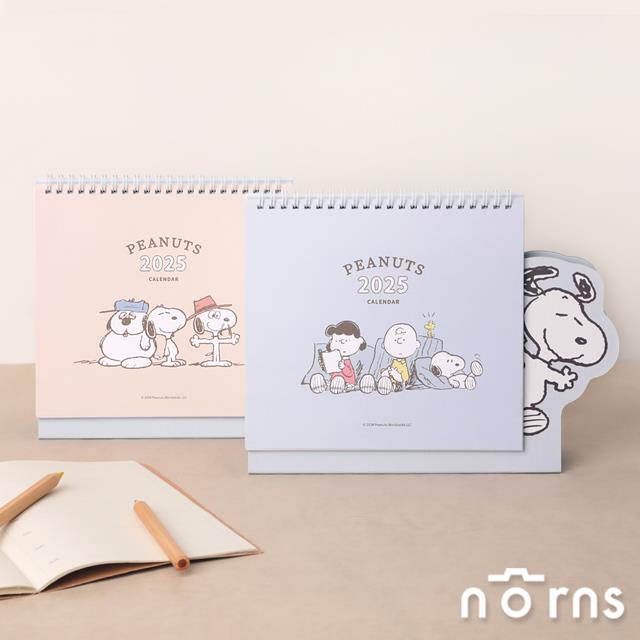 Peanuts史努比2025年桌曆- Norns Original Design Snoopy正版授權 卡通手帳日誌行事曆 三角桌曆