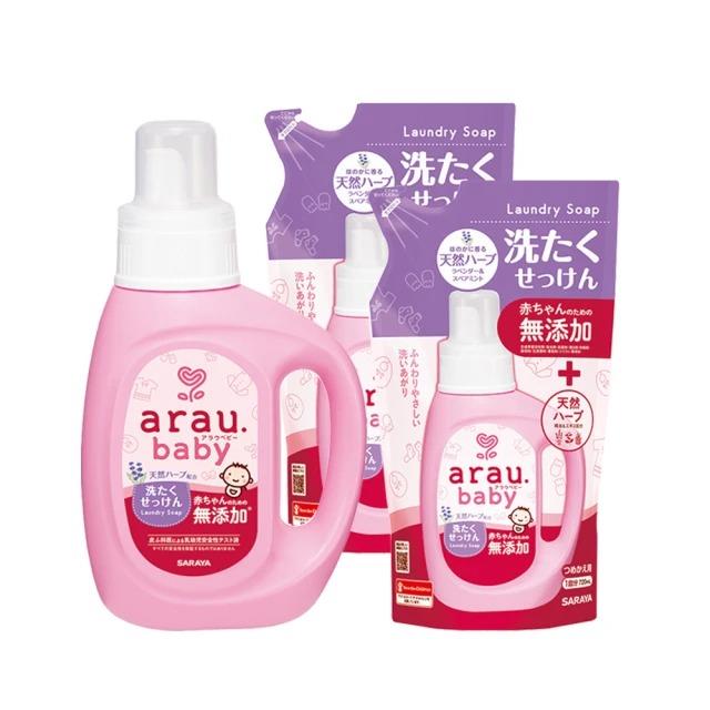 【SARAYA 愛樂寶】寶貝無添加洗衣液補充組(800ml+720ml*2)-廠商直送
