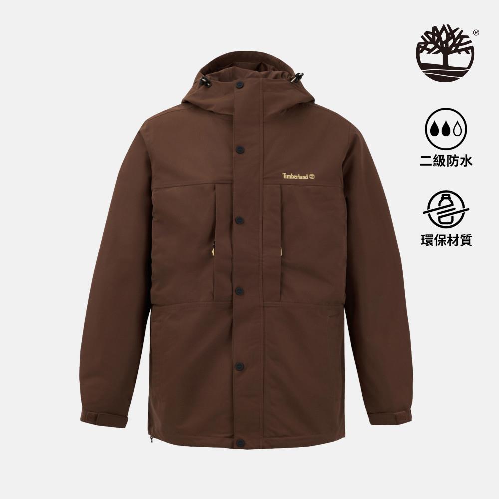 Timberland 男款棕色防潑水外套|A41GB500
