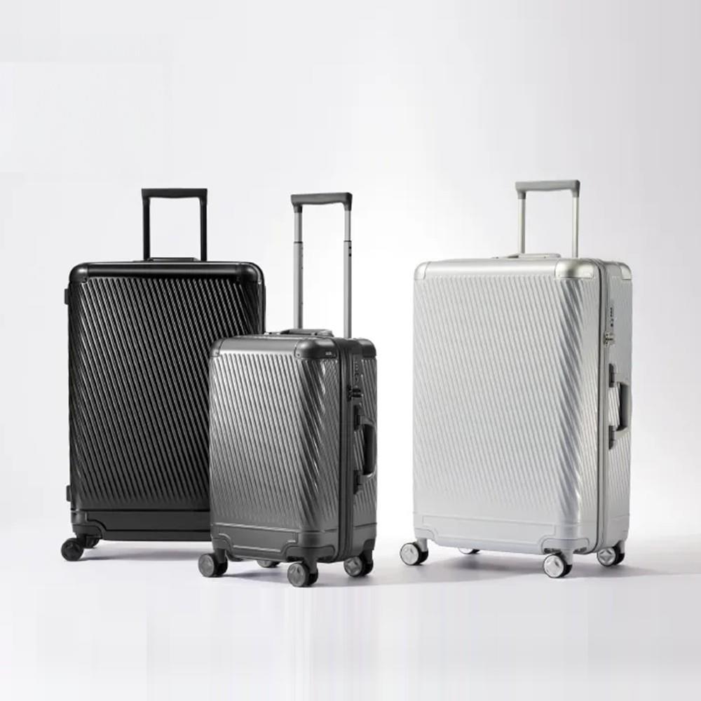 20吋行李箱 登機箱 旅行箱 靜音飛機輪 抗菌內裡隔層 TSA海關鎖 Algonam2-Z系列-0506101-時尚黑 [日本ace.]