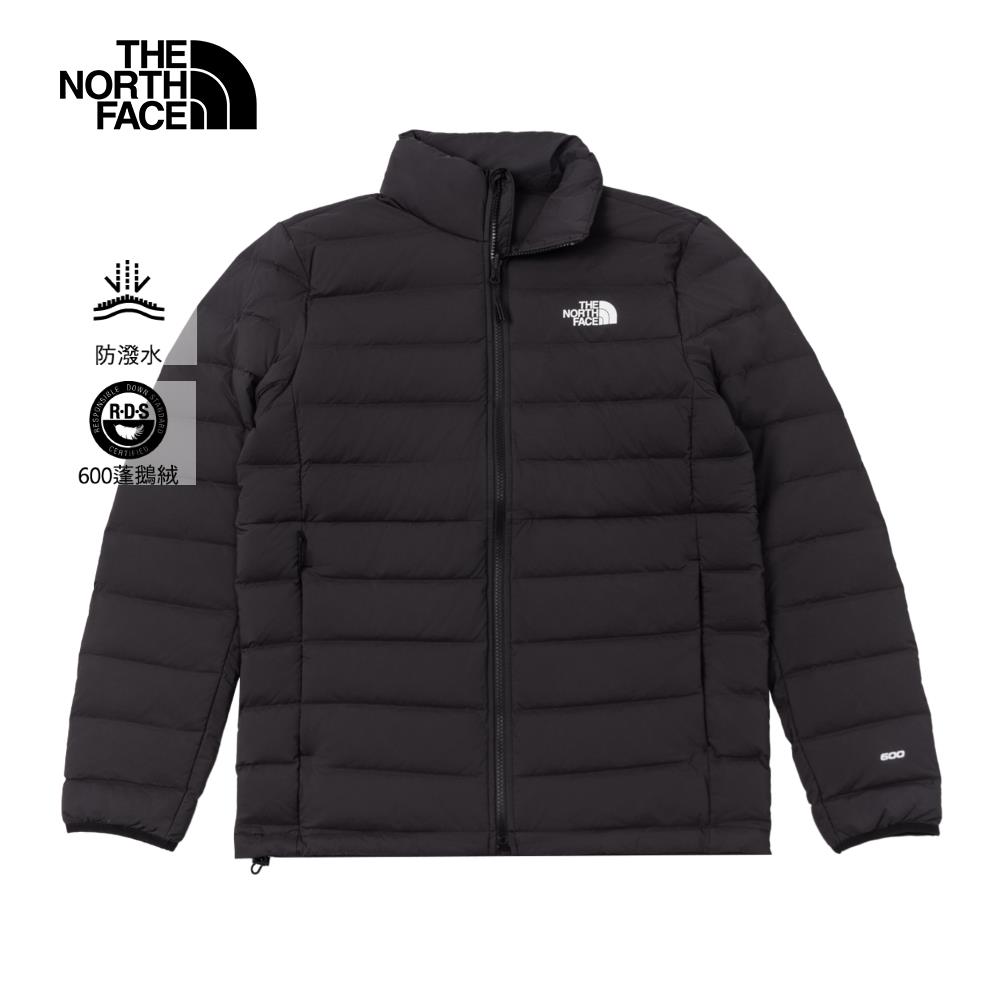 The North Face北面男款黑色DWR防潑水保暖可打包羽絨外套|7W7Q4H0
