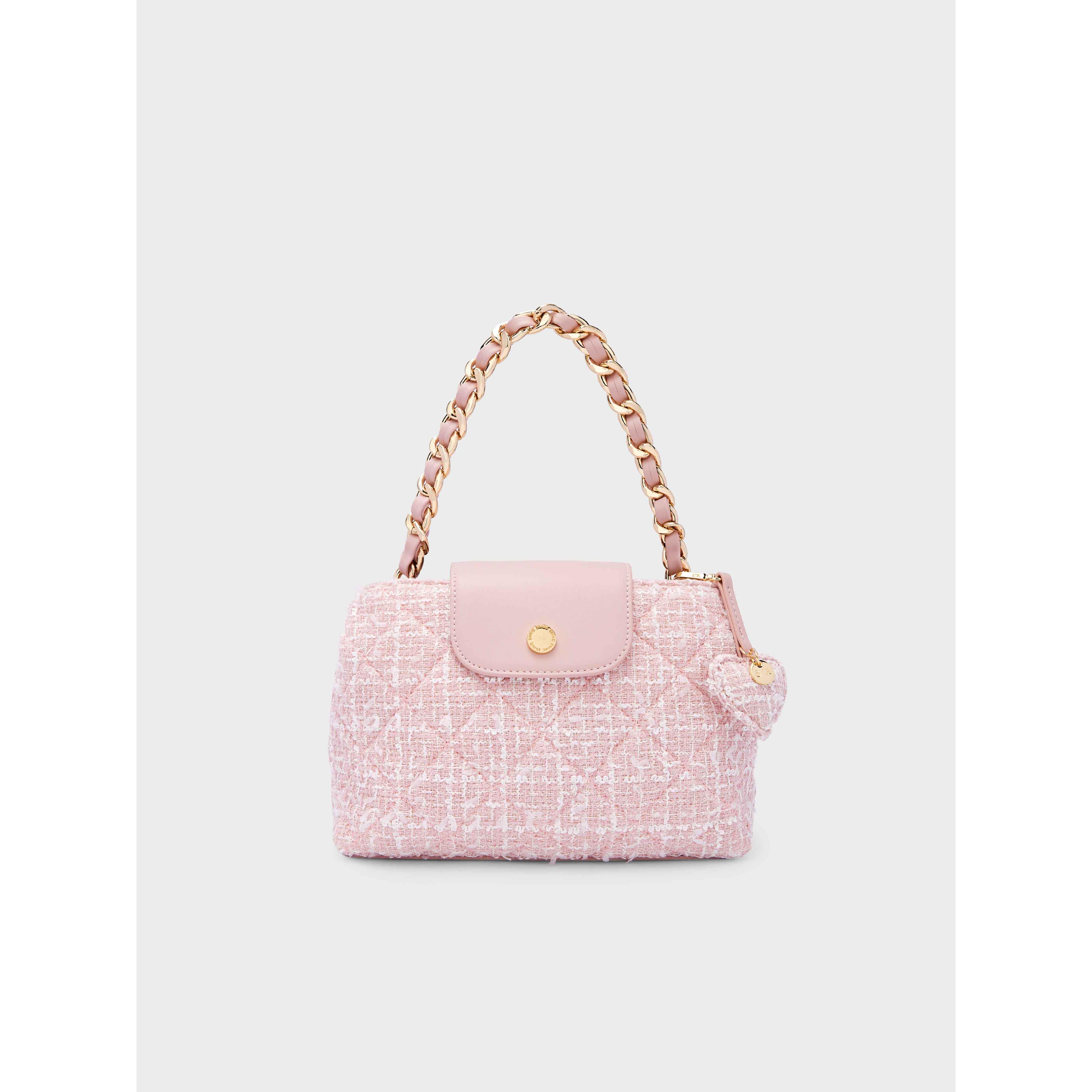 S'AIME 毛na格紋花duo手提小方包 ハンドショルダーバッグ/送料込 S'AIME 毛na格紋花duo手提小方包 ハンドショルダーバッグ/送料込