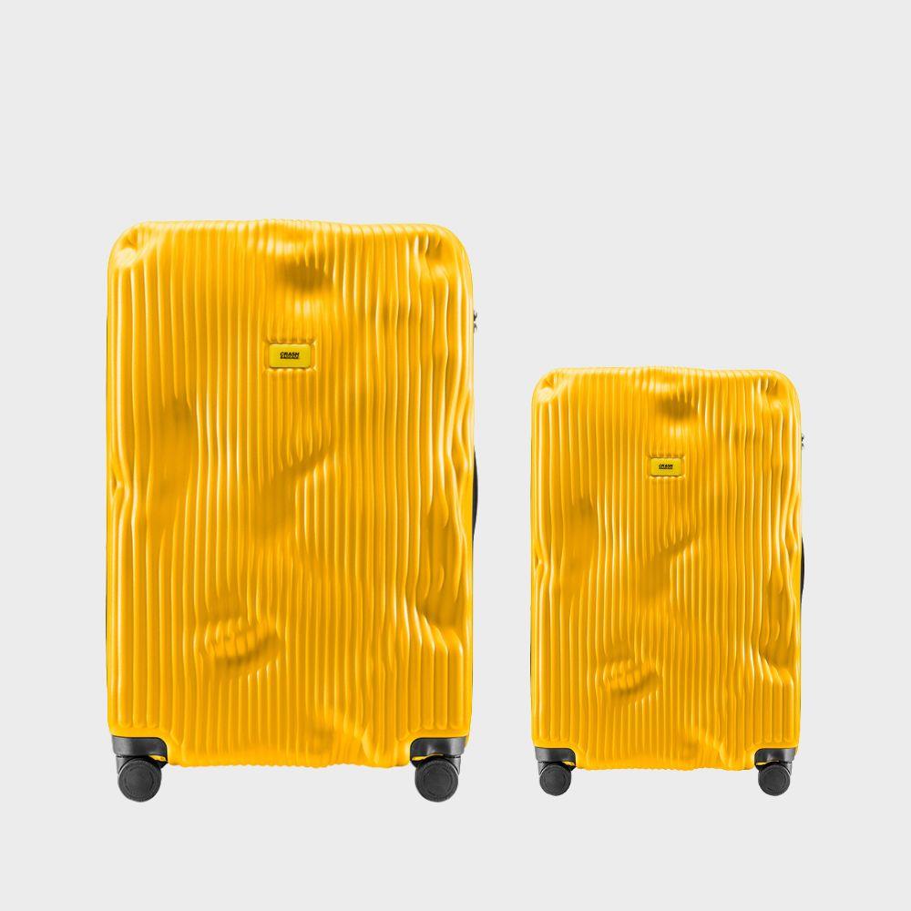 【Crash Baggage】STRIPE 條紋撞擊行李箱 經典黃(登機箱+31吋)